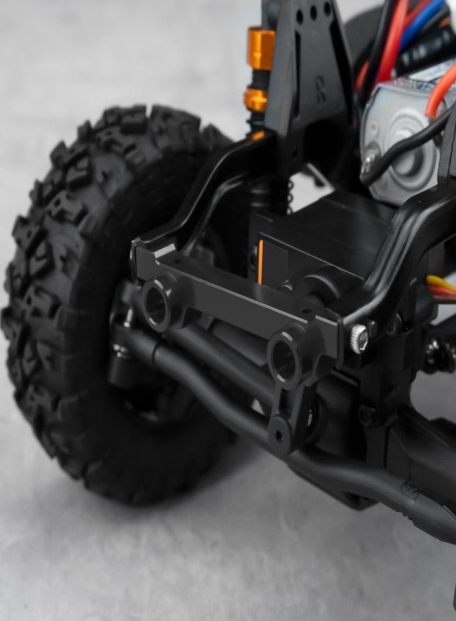QUE-T Aluminium Front Rear Universal Bumper Mount Brackets Upgrade for 1/18 HPI Venture HILUX RC Crawler Car (Black) - Image 5